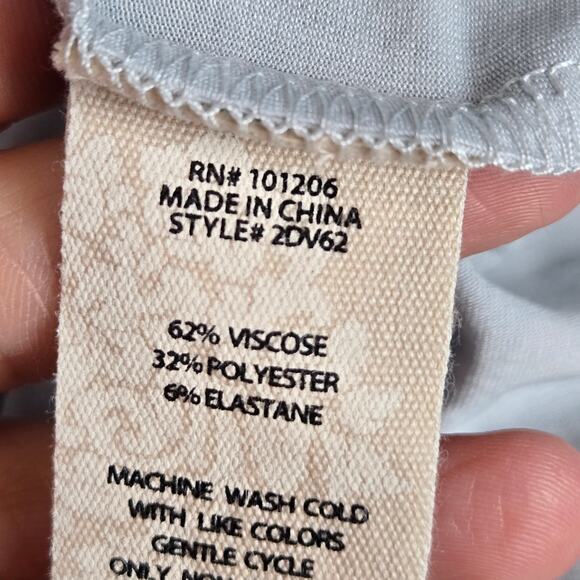 Soft Surroundings Loungewear Robe Elastic Waist Long Sleeve Silver Gray Small - Picture 7 of 7